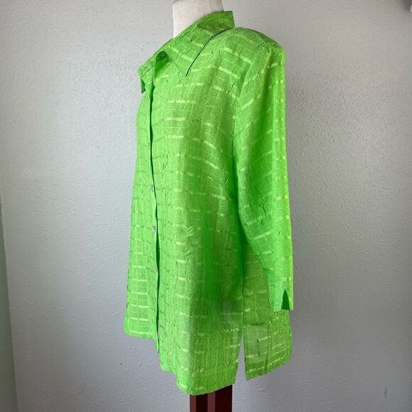 Blair Green Button Down Shirt Size XL EUC - Picture 4 of 7